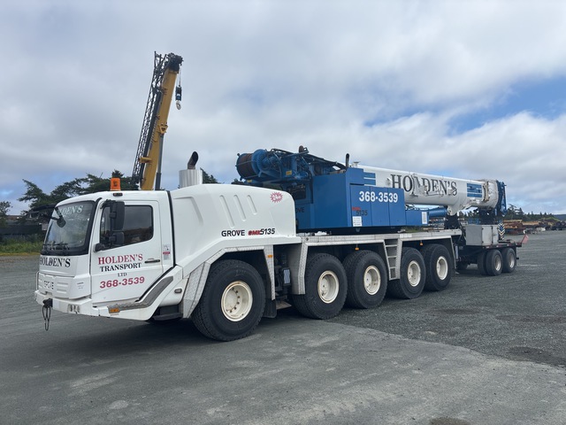2008 Grove GMK5135 110 ton 10x8x10 All Terrain Crane 2008 Grove GMK5135 110 ton 10x8x10 All Terrain Crane