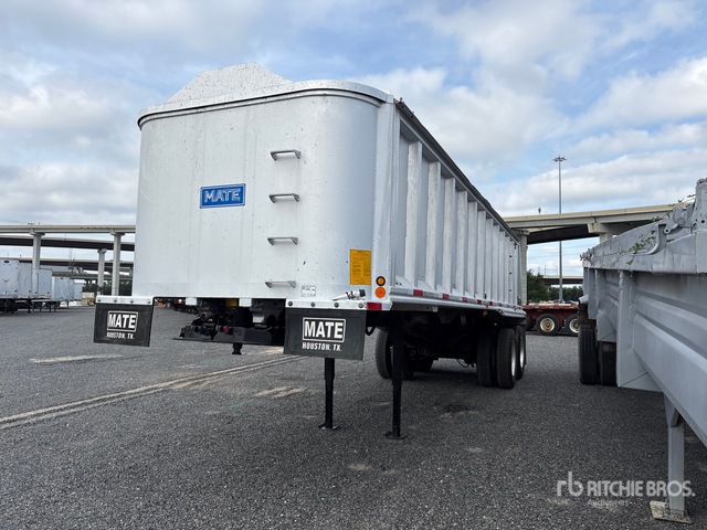 2013 Mate 30 ft T/A Aluminum Frameless End Dump Trailer
