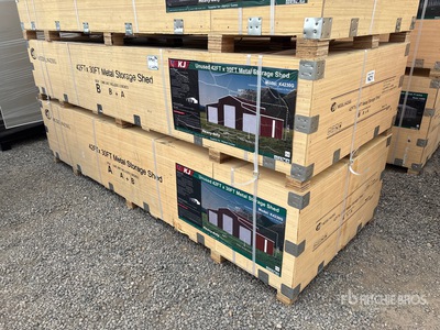 2026 KJ K4230G Triple Garage Metal Storage Shed (Unused)