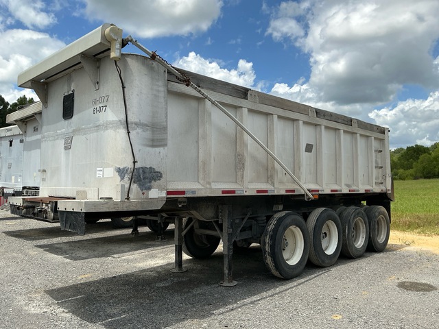 2000 (unverified) East 24 ft Quad/A Aluminum Demolition End Dump Trailer