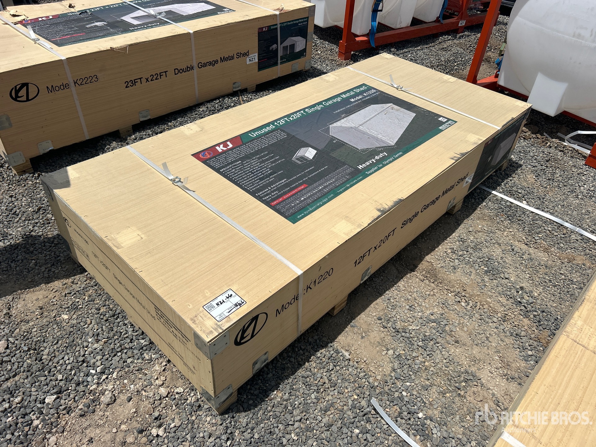 2026 KJ K1220 Metal Garage Shed (Unused)