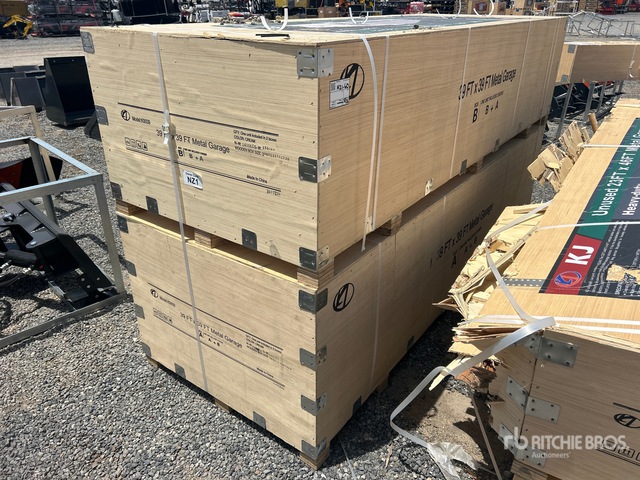 2026 KJ K0039 39 ft x 39 ft Metal Garage Storage Building (Unused)