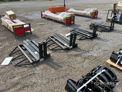 Quantity of (4) AGT SAII100 48 in Skid Steer Forks