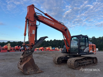2019 Hitachi ZX160LC-6N Cab, Heat, A/C, Hydraulic Thumb, Aux Hyd, Steel Tracks Tracked Excavator