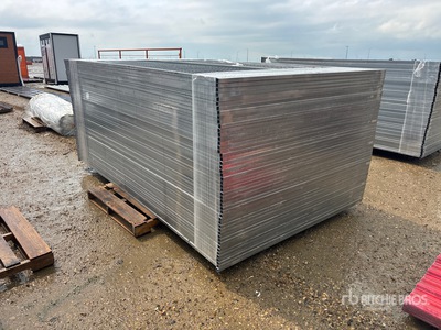 Quantity of (50) 9 ft 9 in x 6 ft Galvanized Valla
