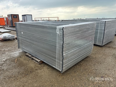 Quantity of (50) 9 ft 9 in x 6 ft Galvanized Valla
