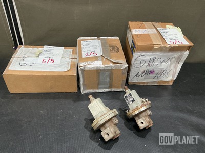 (5) Fisher Controls 92B Steam Regulators