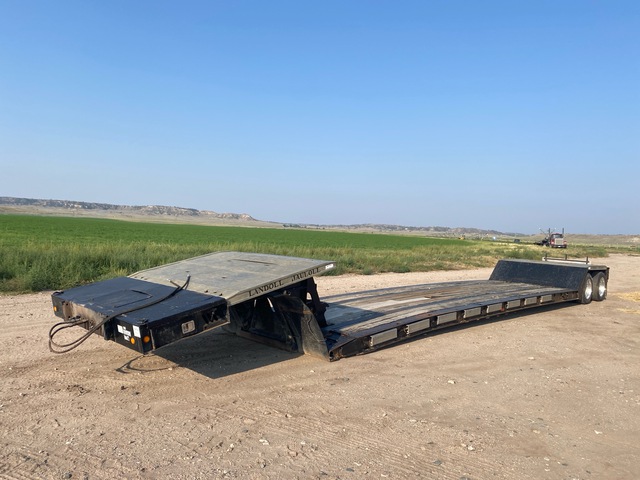 2002 Landoll 51 ft T/A Removable Gooseneck Lowboy Trailer