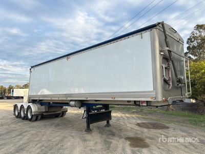 2016 Graham Lusty 9 m Tri/A B-Double Lead Sliding Tipping Trailer