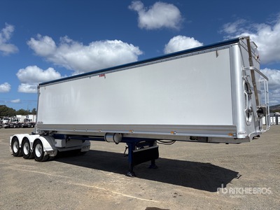 2016 Graham Lusty 9 m Tri/A B-Double Lead Sliding End Dump Trailer