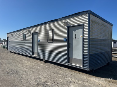 14.55 m x 3.6 m Skid-Mounted Toilet Block