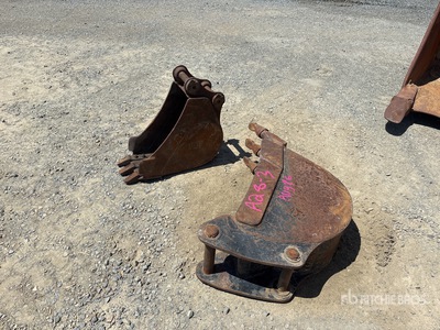 Quantity of (2) 12" buckets Rear Backhoe Bucket