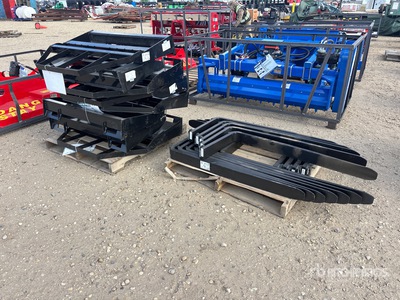 Quantity of (8) 2026 Mower King SA 48 in Skid Steer Forks (Unused)