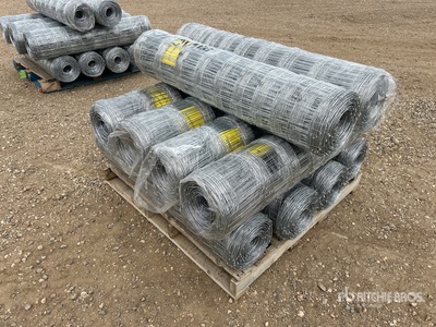 Quantity of (10) 2026 BYT FFC762 330 ft x 4 ft Galvanized Farm Fencing (Unused)