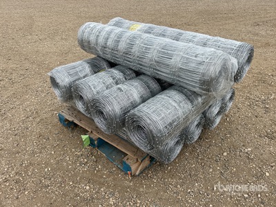 Quantity of (10) 2026 BYT FFC762 330 ft x 4 ft Galvanized Farm Fencing (Unused)