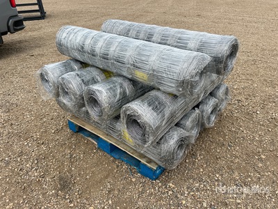 Quantity of (10) 2026 BYT FFC762 330 ft x 4 ft Galvanized Farm Fencing (Unused)