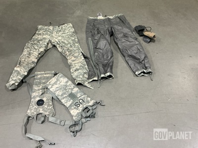 (28) Hydration Carriers, (7) Holsters, (17) Pairs of Trousers & Assorted Items
