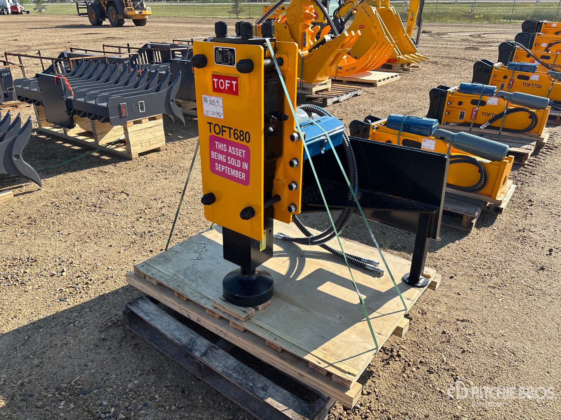 2026 TOFT TOFT680 Skid Steer Post Driver (Unused)