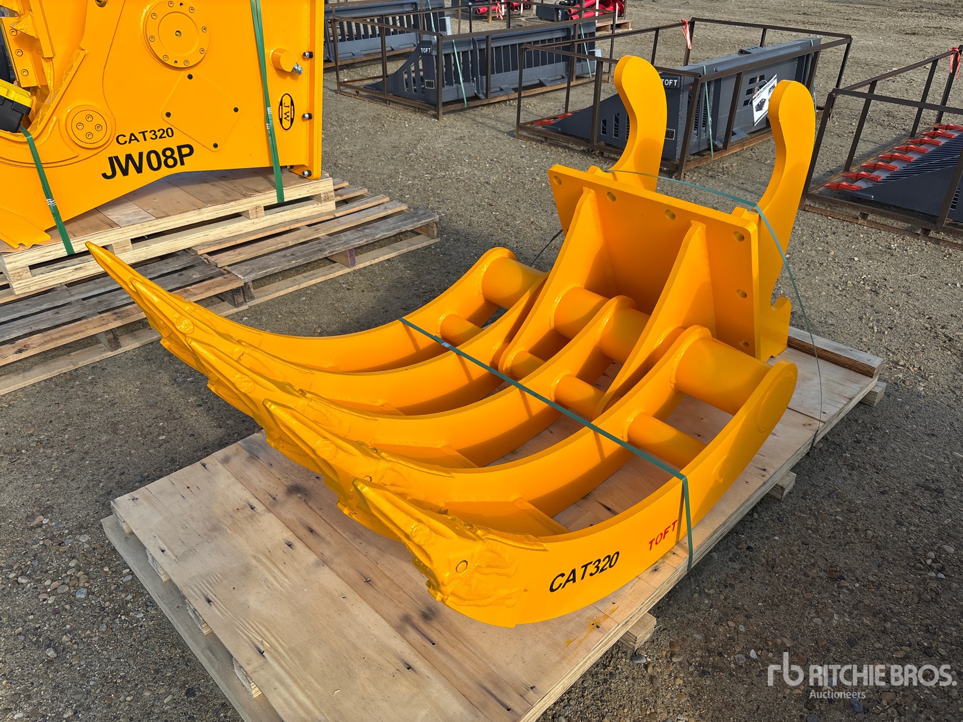 2026 TOFT TOFT08R 42 in Excavator Rake - Fits 20-30 ton (Unused)