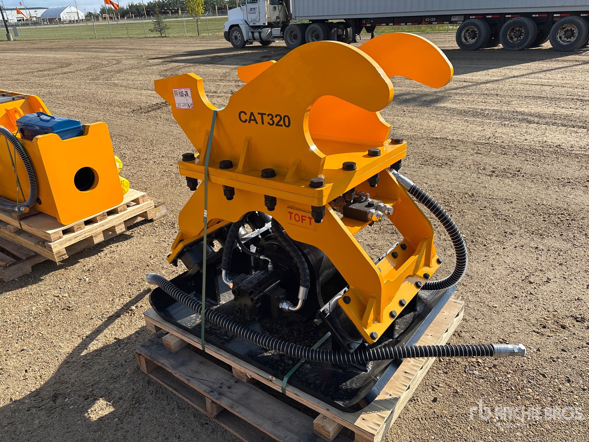 2026 TOFT TOFT08EC Plate Compactor Attachment - Fits 20-30 ton Excavator (Unused)