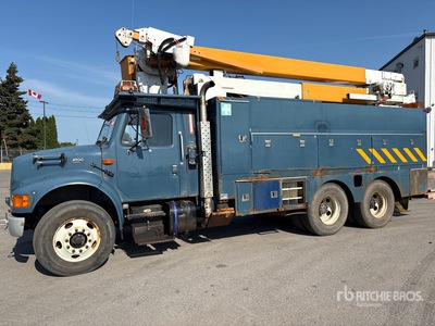 2002 Posi-Plus 500-50-RU 55 ft on 2002 International 4900 6x4 Cable Placer Bucket Truck