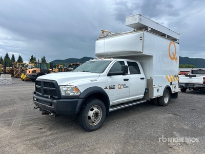 2015 Ram 5500 4x4 Crew Cab Utility Truck
