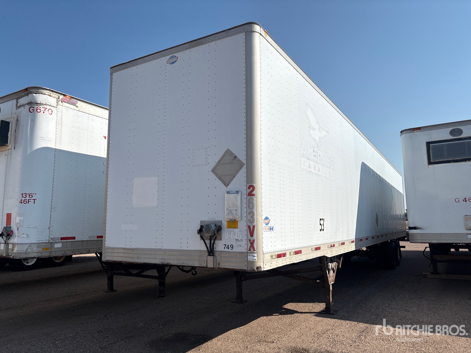 2008 Utility 53 ft x 102 in T/A Van Trailer
