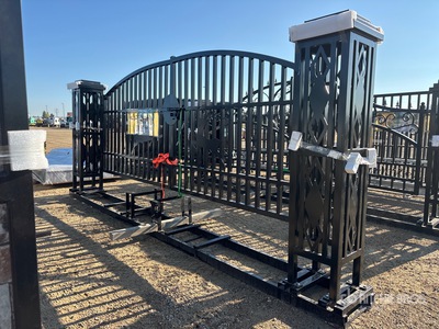 2026 Suihe NFG-20FGP-D02 20 ft Wrought Iron Bi-Parting Driveway Gate (Unused)