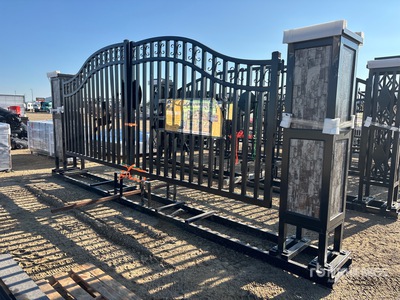 2026 Suihe NFG-20FGP-E02 20 ft Wrought Iron Bi-Parting Driveway Gate (Unused)