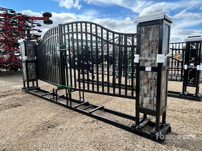 2026 Suihe NFG-20FGP-E02 20 ft x 6 ft 7 in Wrought Iron Bi-Parting Driveway Gate (Unused)