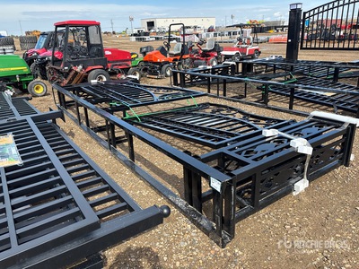 2026 Suihe NFG-20FGP-EU 20 ft x 5 ft Wrought Iron Bi-Parting Driveway Gate (Unused)
