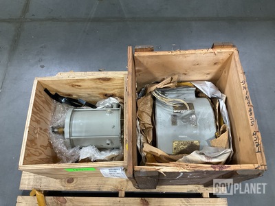 (1) GE 5AM617B135 Alternator & (1) Porter Electric Motor