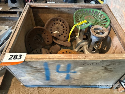 Quantity of Antique Tin Tractor Seats