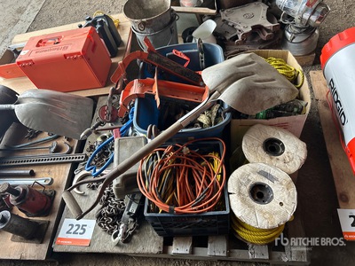 Shovel, Chain Lever Hoist, Chains, Rope, Extension Cables & Axe