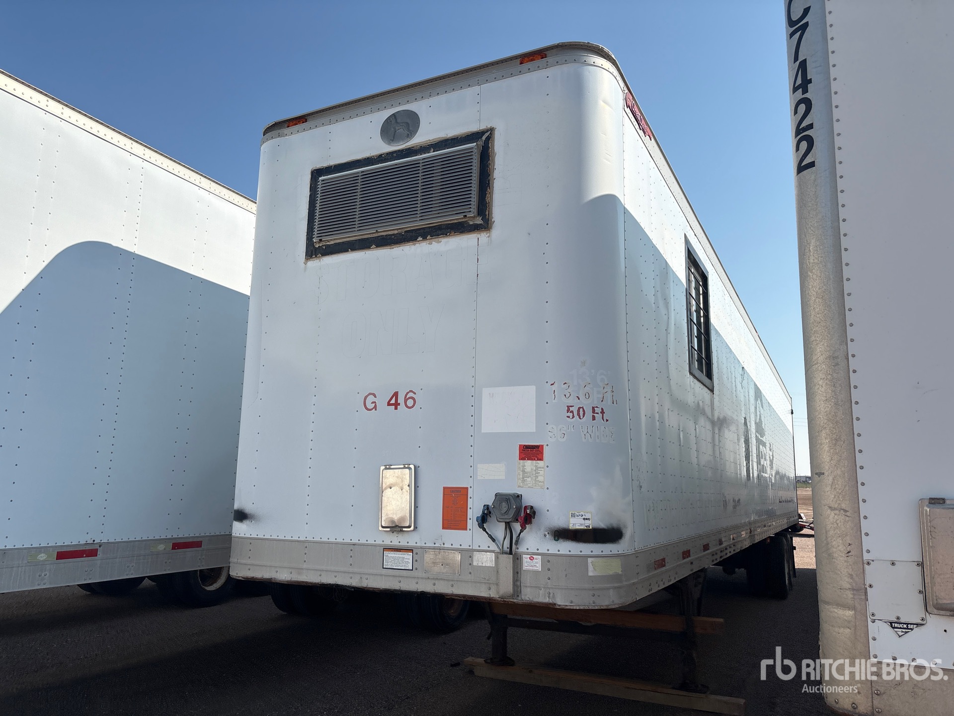 1994 Great Dane 48 ft x 102 in T/A Van Trailer