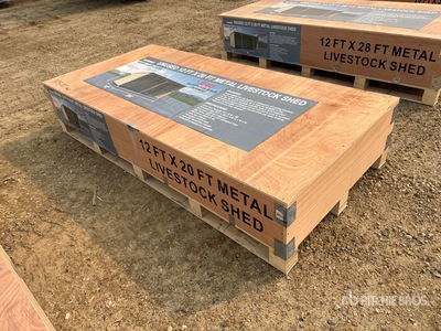 12 ft x 20 ft Metal Livestock Shelter