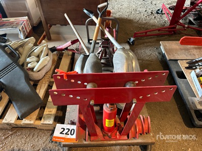 Pipe Bender, Shovels and Jack Stand