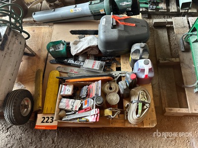 Chain Saw, Gas Powered Blower, Chain Saw Oil , Chains & Ratchet Strap
