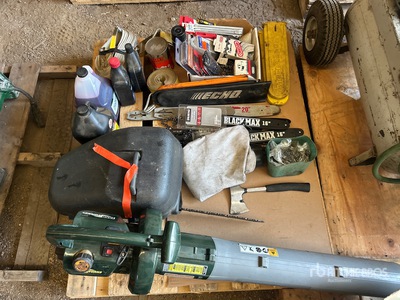 Chain Saw, Gas Powered Blower, Chain Saw Oil , Chains & Ratchet Strap Różne