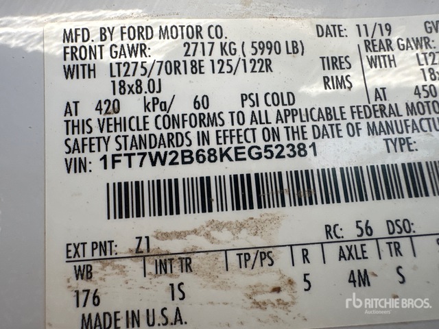 2019 Ford F-250 STX 4x4 Crew Cab Pickup