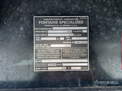 2024 Fontaine X20 T/A Low Loader