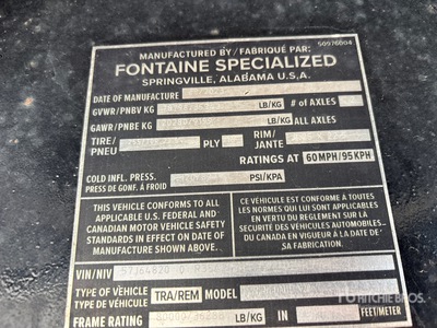 2024 Fontaine Renegade X20 T/A Low Loader
