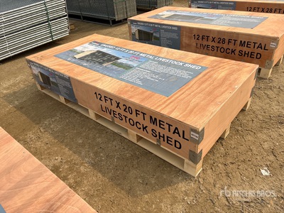 12 ft x 20 ft Metal Livestock Shelter