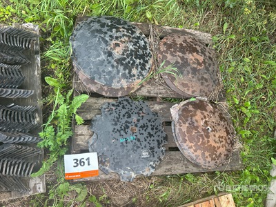 Quantity of (12) Smooth & Serated Disc Blade
