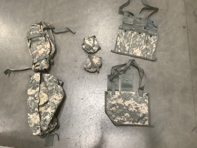 (81) Hand Grenade Pouches, (103) Bandoleer Ammo Pouches & Assorted Items