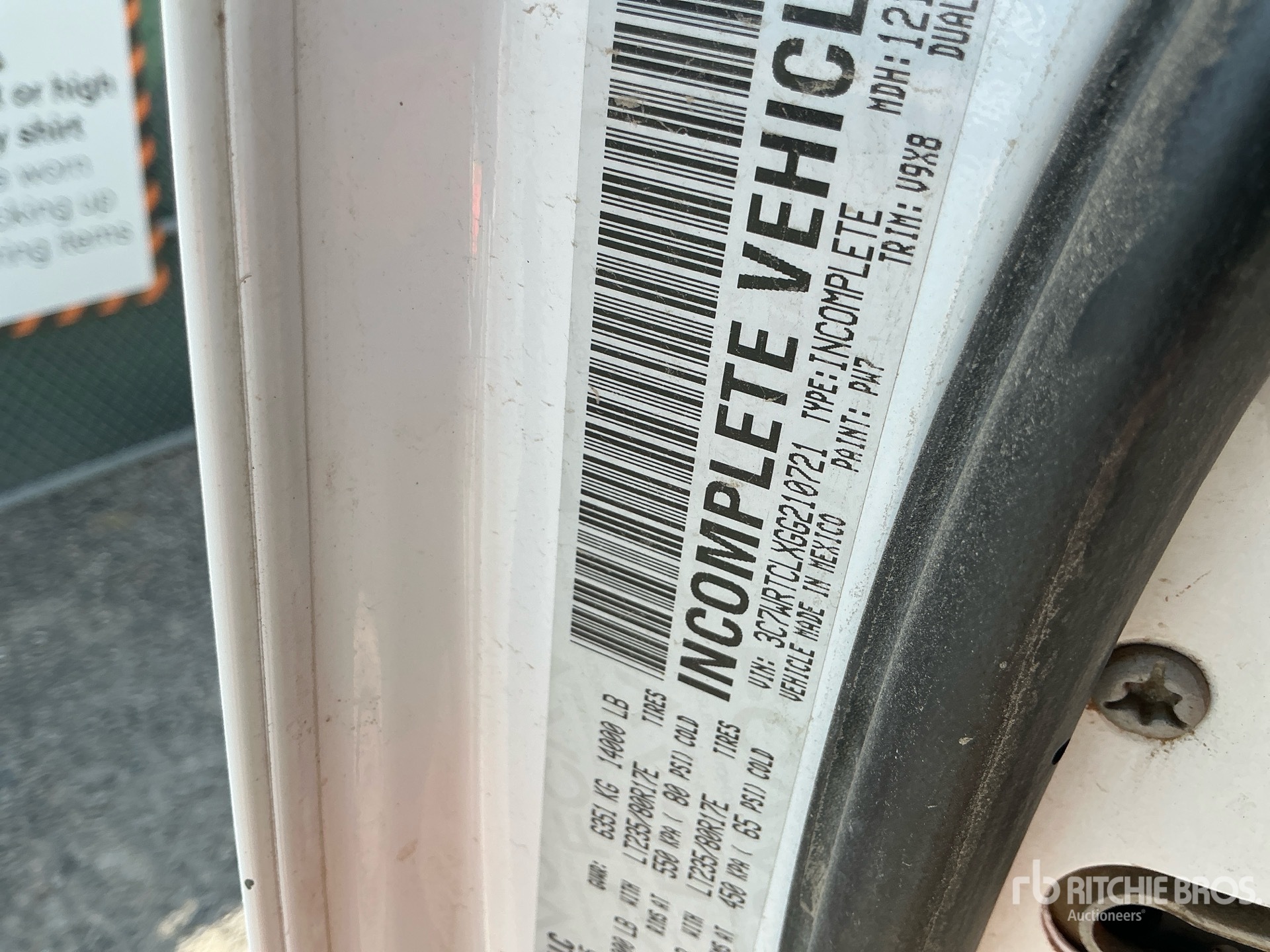 2016 Dodge Ram 3500 Flatbed Truck (Inoperable)
