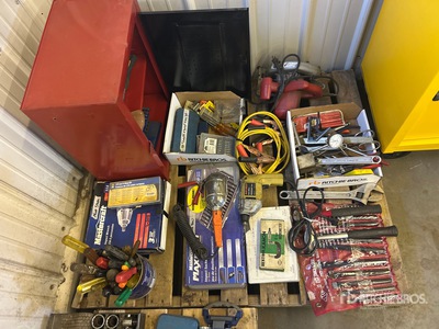 Chisel, Corded Circular Saw, Corded Impact Wrench, Screw Driver, Tool Box & Drill Bits