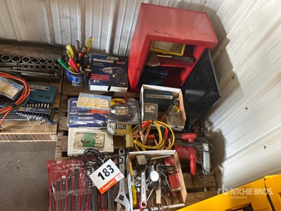 Chisel, Corded Circular Saw, Corded Impact Wrench, Screw Driver, Tool Box & Drill Bits