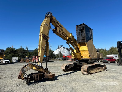 1995 Komatsu 300HD-5 Heel Boom Log Loader