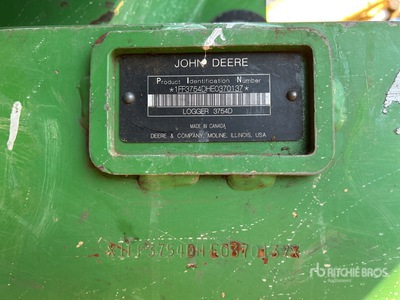 2015 John Deere 3754D Heel Boom Log Loader